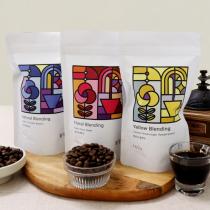 [꽃구움] 힐링커피세트 원두 160gx3개(옐로우+내츄럴+플로럴)