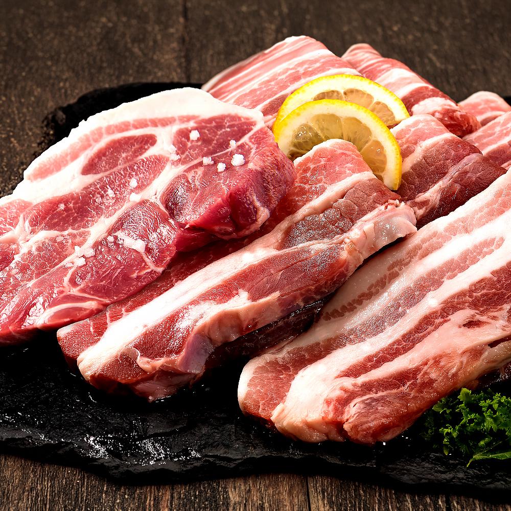 [음성축협] 한돈 구이용 삼겹살/목살 1kg(500g+500g)